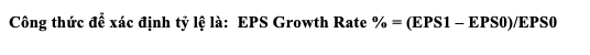 Công thức xác định tỷ lệ EPS của cổ phiếu